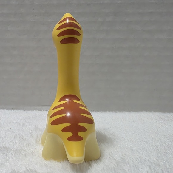 1x Lego Duplo Animal Dino Baby Diplodocus Light Yellow Pattern Striped - Picture 4 of 5